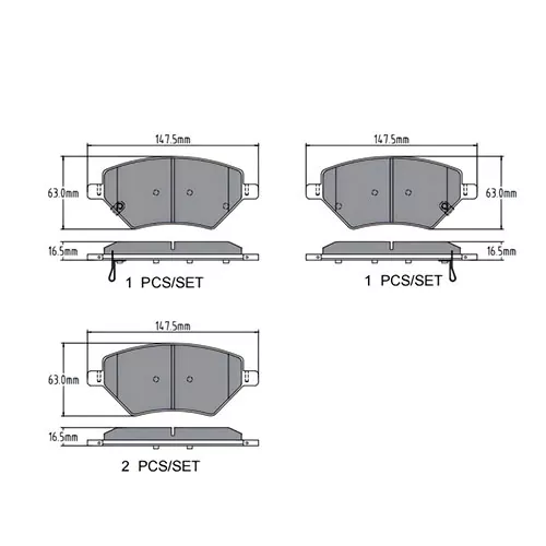 D2294 Ceramic Brake Pad for Chery