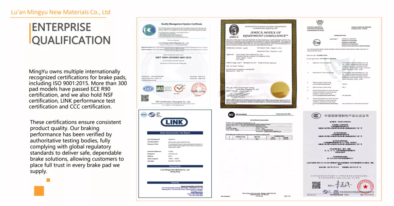D2086 Semi-metallic Brake Pad for Buick
